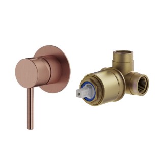 Смеситель для душа Plumberia IXO - медь брашированная, KITXO1135RS