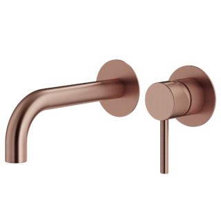Смеситель Plumberia Selection IXO для раковины (медь брашированная)