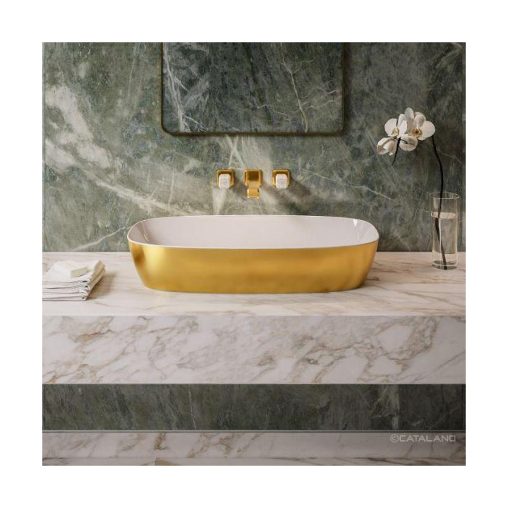 Раковина Catalano Alvea 80x40 см Oro-Bianco