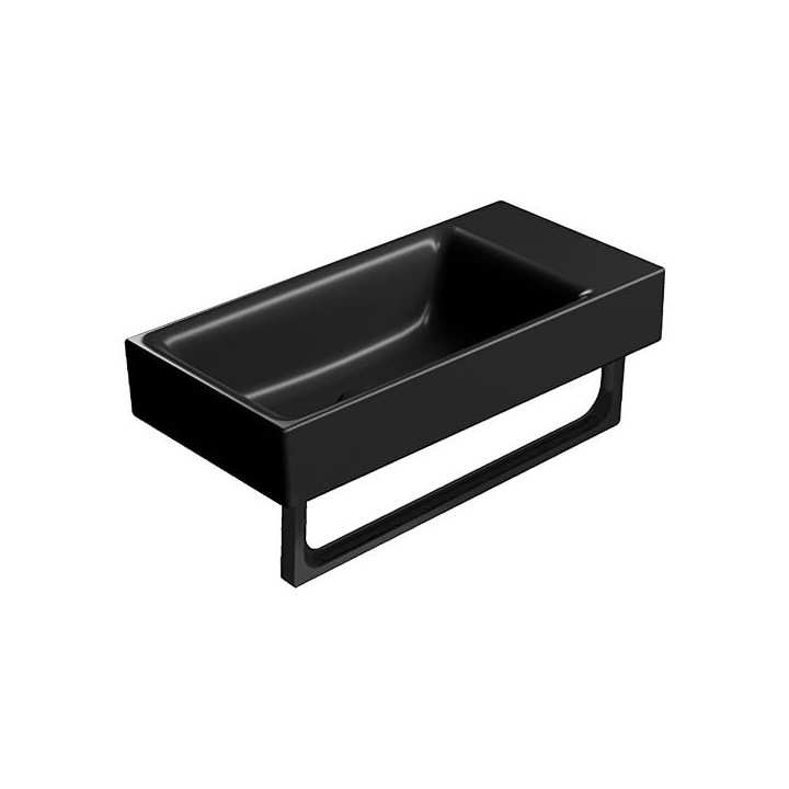 GSI Nubes Раковина 50x25 черная, 9637026