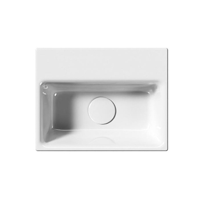 Раковина GSI Nubes 36x28 см, Bianco Lucido