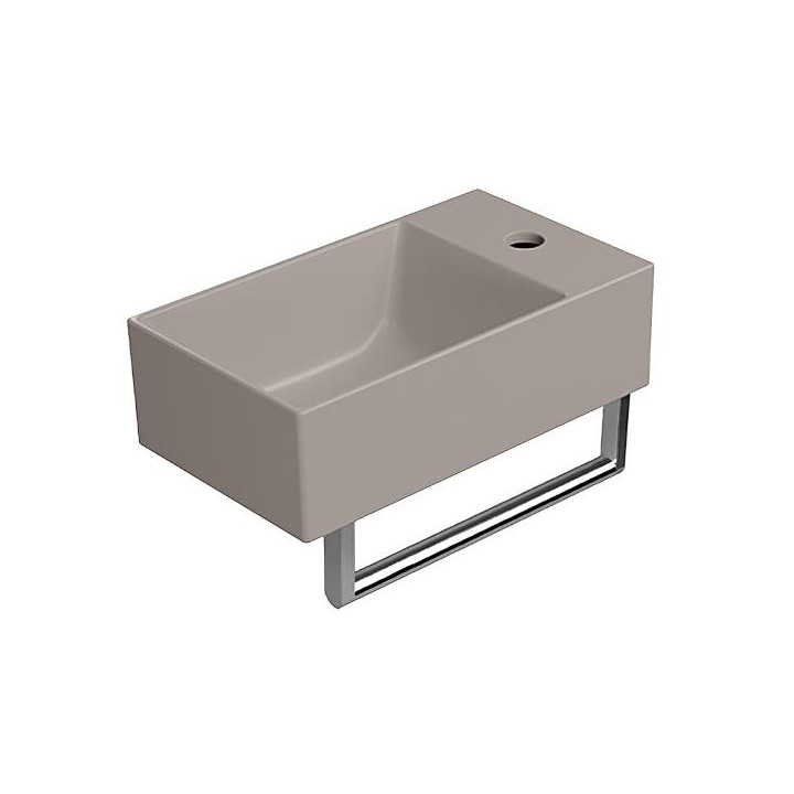 Раковина GSI Kube X 40x23 Tortora Opaco, 9484005