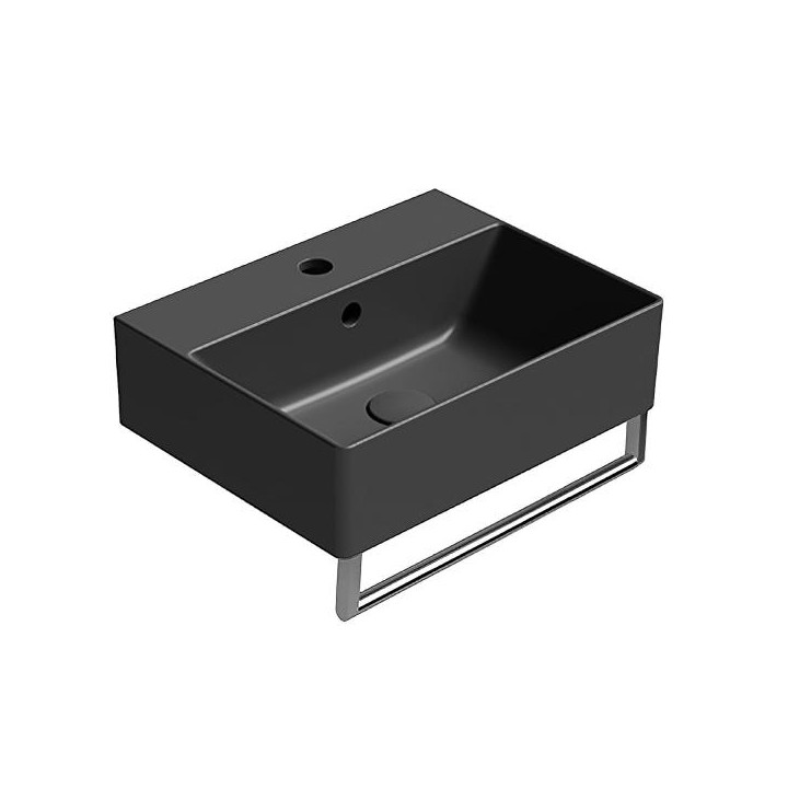 Раковина GSI Kube X черная 45x35, 9485126