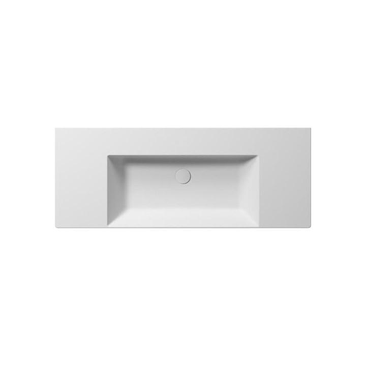 Раковина GSI Kube X 120x47 белая, 9452109