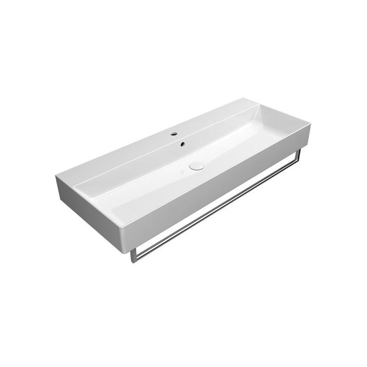 Раковина GSI Kube X 120x47 Bianco Lucido