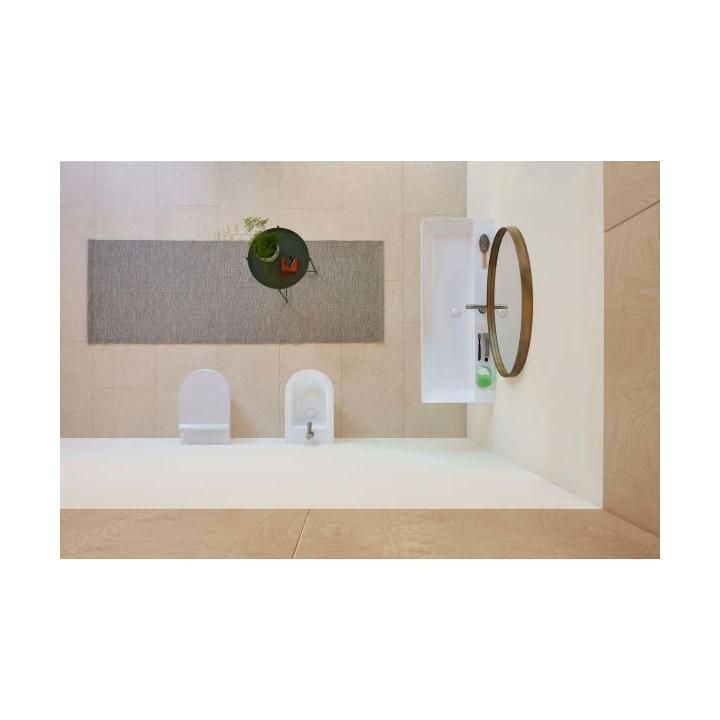 Раковина GSI Kube X 120x47 Bianco Lucido