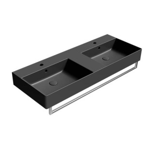 GSI Kube X Раковина 120x47 черная, 9425126