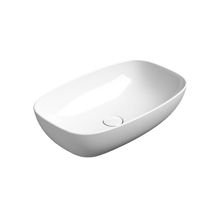 Раковина GSI Nubes 60x38 Bianco Lucido