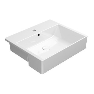 GSI Kube X Раковина прямоугольная 55x47 Bianco Lucido