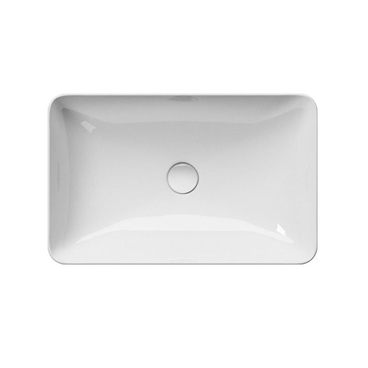 Раковина GSI Pura 60x38 см Bianco Lucido