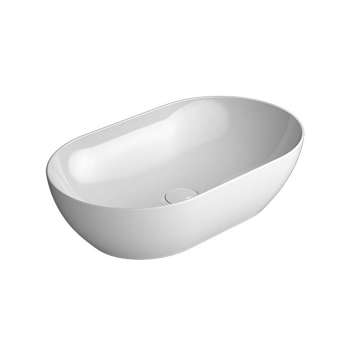 Раковина GSI Pura 60x37 см Bianco Lucido