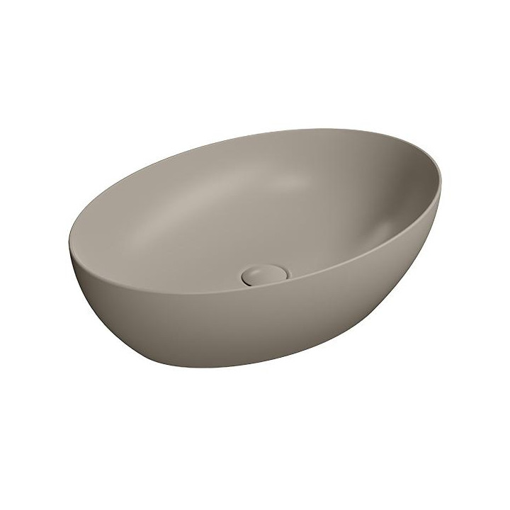 GSI Pura Раковина овальная 60x42 Tortora Opaco