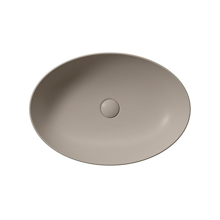 GSI Pura Раковина овальная 60x42 Tortora Opaco