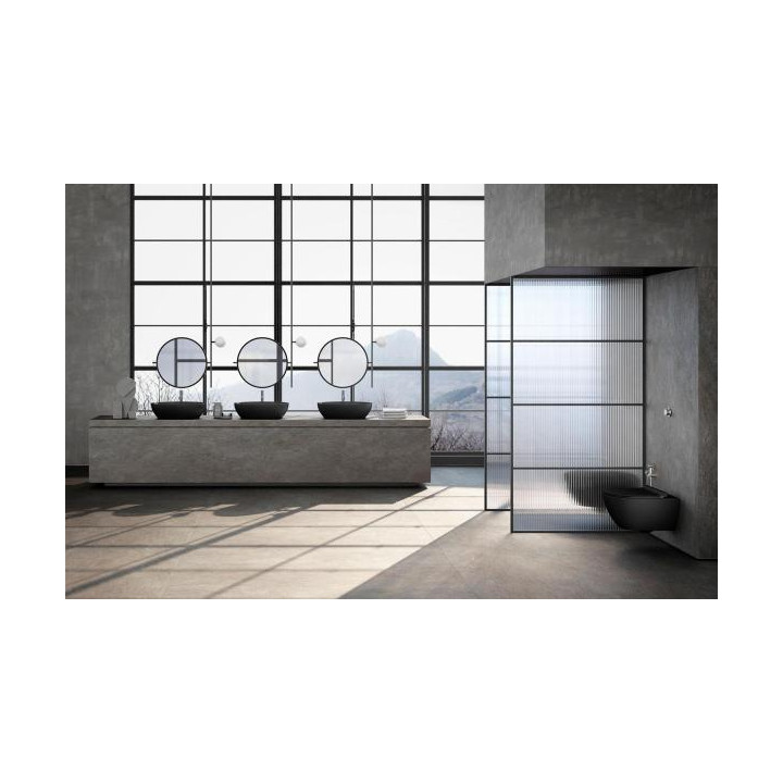 Раковина GSI Pura черная овальная, 884226