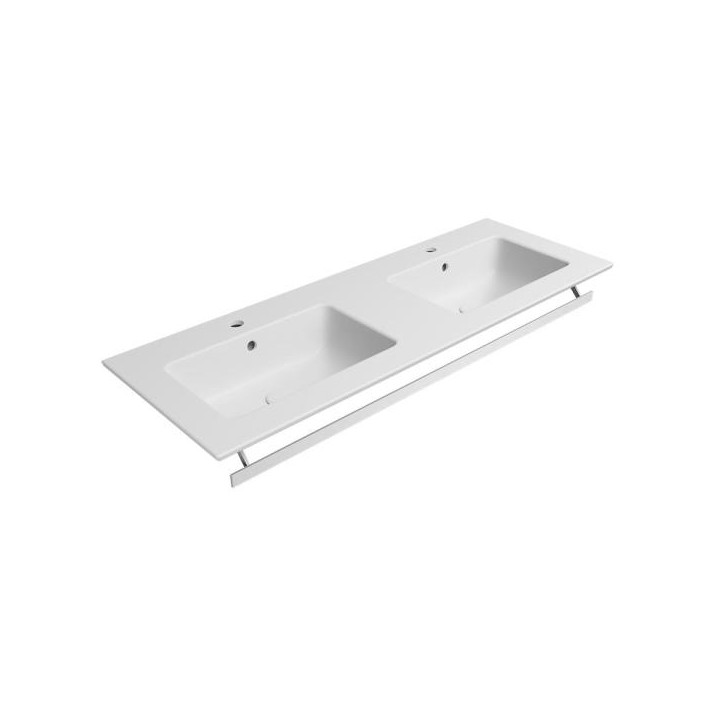 Раковина GSI Pura 122x46 см Bianco Opaco, 8888109