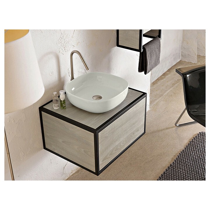 Раковина Scarabeo Glam жемчужная 40x40 см