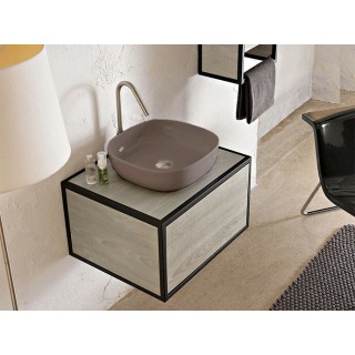 Раковина Scarabeo Glam 40x40 см песочный матовый