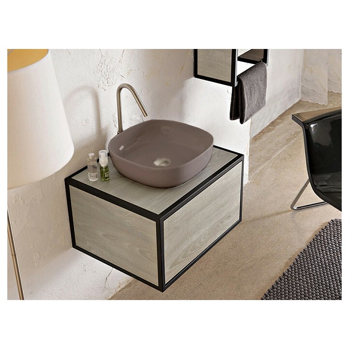 Раковина Scarabeo Glam 40x40 см песочный матовый