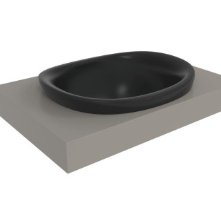 Flaminia Io Раковина овальная 60x51 Carbone