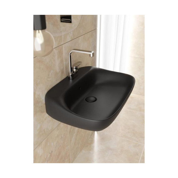 Раковина Flaminia Fluo 70x49 Carbone