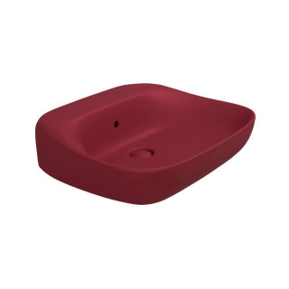 Flaminia Fluo Раковина прямоугольная 60x49 Rosso Rubens