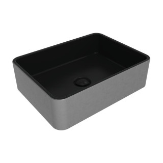 Flaminia Miniwash Fly Раковина прямоугольная 48x36 Silver Black