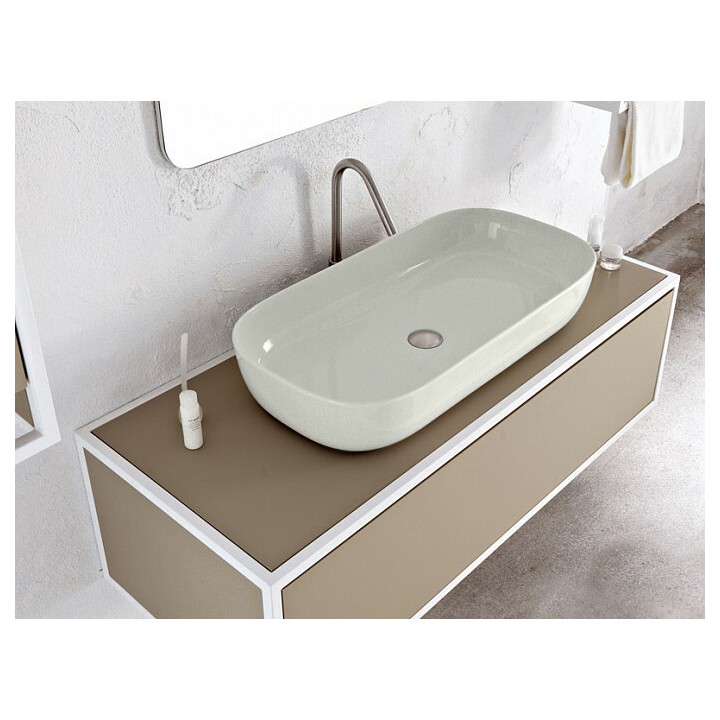 Раковина Scarabeo Glam, жемчужный 76x39 см