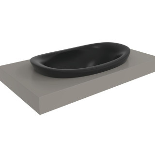 Раковина Flaminia Io 75x45 Carbone