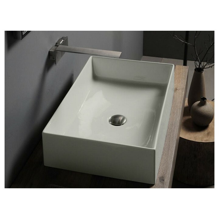 Раковина Scarabeo Teorema 2.0 жемчужный 60x40 см