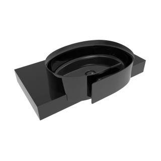 Раковина Flaminia Roll Nero 56x42 см
