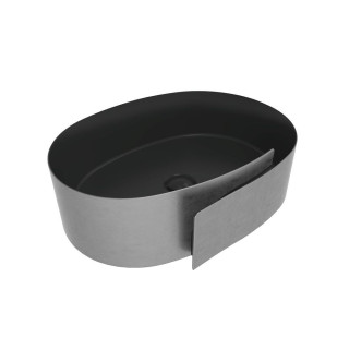 Раковина Flaminia Roll 56x42 Silver Black