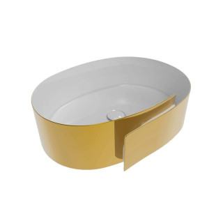 Раковина Flaminia Roll 56x42 Bianco/Oro, RL56LOR