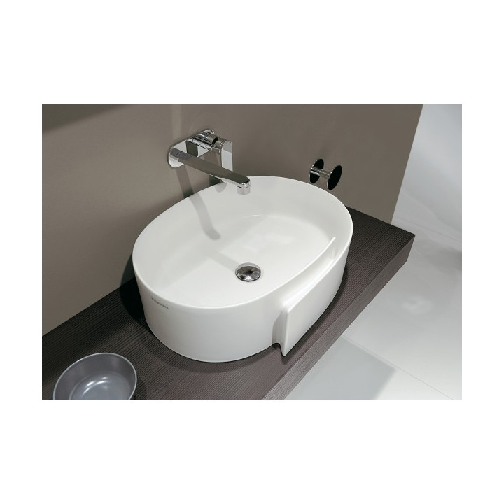 Раковина овальная Flaminia Roll 56x42 Latte
