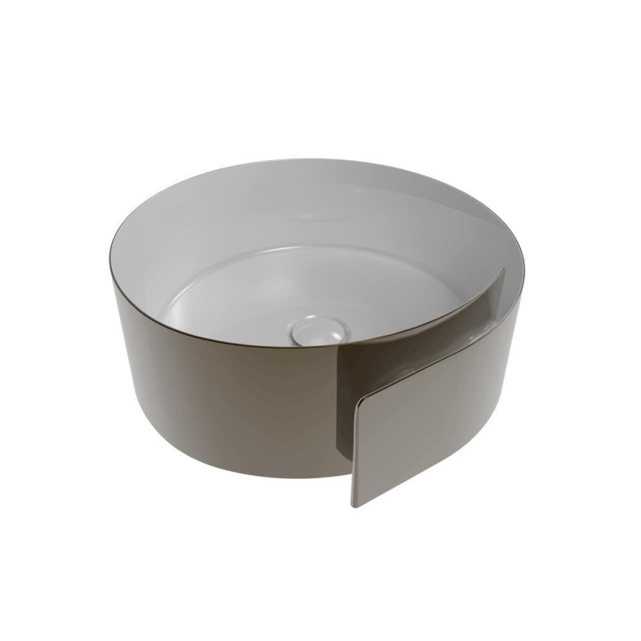 Раковина Flaminia Roll Bianco/Platino 44x44
