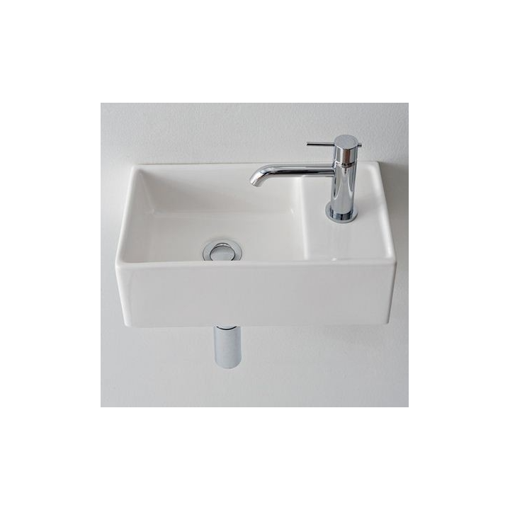 Раковина Scarabeo 41x23 см белый глянец