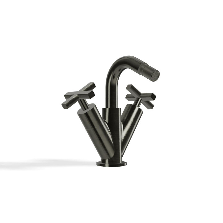 Смеситель для биде Treemme Brushed Black Chrome