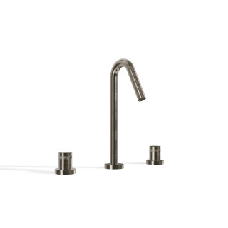 Treemme X-Change Смеситель для раковины на 3 отверстия Brushed Nickel