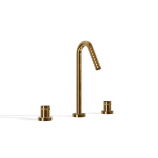 Treemme X-Change Смеситель для раковины на 3 отверстия Brushed Gold