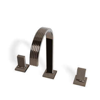 Treemme Kea Смеситель для раковины на 3 отверстия Polished Black Chrome