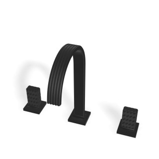 Treemme Kea Смеситель для раковины на 3 отверстия Matt Black