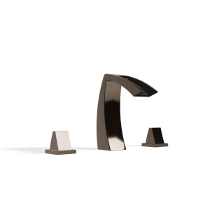 Treemme Arche Смеситель для раковины на 3 отверстия Polished Black Chrome