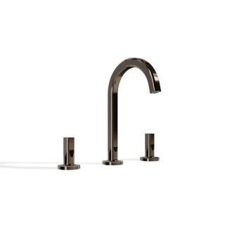 Treemme Appia Смеситель для раковины на 3 отверстия Polished Black Chrome
