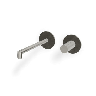 Treemme 28mm Смеситель для раковины на 2 отверстия Brushed Stainless Steel