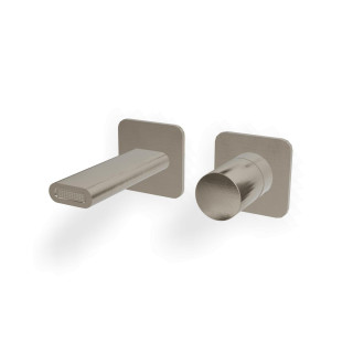 Treemme NANOtech Смеситель для раковины на 2 отверстия Brushed Nickel