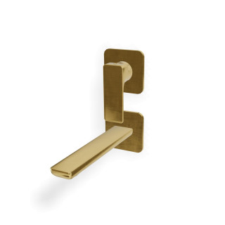 Treemme Hask Смеситель для раковины на 2 отверстия Brushed Brass