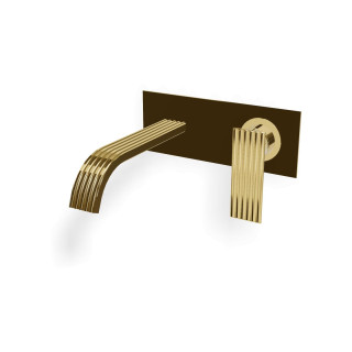 Treemme IOS Смеситель для раковины на 2 отверстия 24k Gold