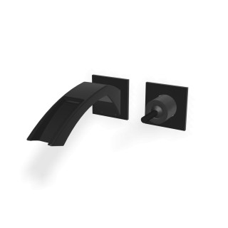 Treemme Arche Смеситель для раковины на 2 отверстия Matt Black