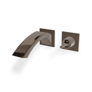 Treemme Arche Смеситель для раковины на 2 отверстия Polished Black Chrome