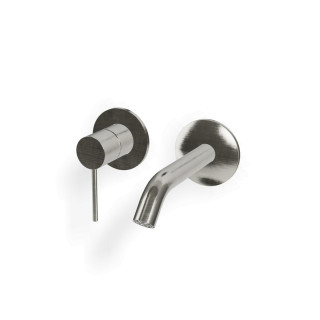 Treemme 40mm Смеситель для раковины на 2 отверстия Brushed Stainless Steel