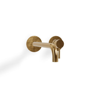 Treemme X-Change_Mono Смеситель для раковины, длина излива 23.5 см Brushed Gold